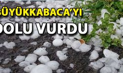 Büyükkabaca'yı Dolu Vurdu