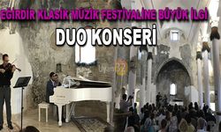 Eğirdir Duo Konserine İlgi Yoğun Oldu