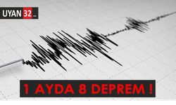 Isparta'da artarda 8 deprem