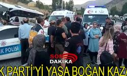 AK Parti Üyelerini Taşıyan Otobüsle Kaza Yaptı