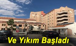 Isparta Eski Devlet Hastanesi Yıkımı Başladı