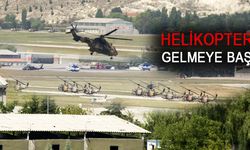 Isparta'da Hava Hareketliliği Başladı Helikopterler Gelmeye Başladı