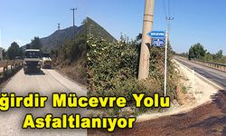 Eğirdir Mücevre Yolu Asfaltlanıyor