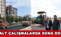 Çünür Asfalt Çalışmalarında Sona Doğru