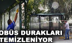 Otobüs Durakları Temizleniyor