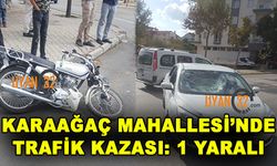 Karaağaç Mahallesi'nde Trafik Kazası: 1 Yaralı