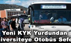 Yeni KYK Yurdundan Üniversiteye Otobüs Seferi