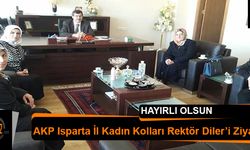 AKP Isparta İl Kadın Kolları Rektör Diler'i Ziyaret Etti