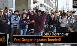 SDÜ İnşaat Mühendisliği Öğrencileri Yeni Otogar İnşaatını İnceledi