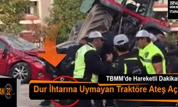 Dur İhtarına Uymayan Traktöre Ateş Açıldı