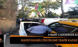 6 Mart Caddesi'nde Zincirleme Kaza