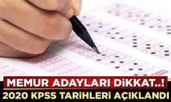 KPSS 2020 Başvuru Tarihi Açıklandı…