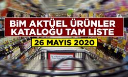 BİM 26 Mayıs 2020 Ürünler Aktüel Kataloğu