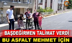 Bu Asfalt Mehmet’in Mutluluğu ve Hayatını Kolaylaştırmak İçin