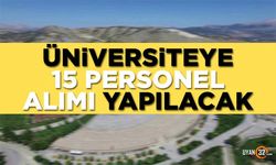 Isparta'da Üniversiteye 15 (Sürekli Çalışacak) Personel Alımı Yapılacak