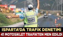 Isparta'da Şok Trafik Denetimi; 41 Motosiklet Trafikten Men Edildi..!
