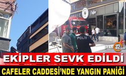 Kafeler Caddesi'nde Yangın Paniği