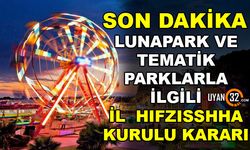 Isparta'da Lunapark ve Tematik Parklarla İlgili Alınması Gereken Önlemler