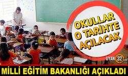 MEB Son Dakika Açıklama: Okullar 31 Ağustos'ta Açılıyor