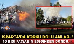 Isparta'da 10 Kişinin Ölümden Döndüğü Korkunç Yangın..!