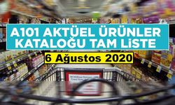 A101 Aktüel 6 Ağustos 2020 İndirim Kataloğu