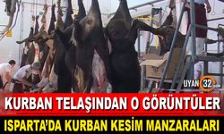 Isparta'da Kurban Kesim Manzaraları