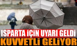 Isparta Geneli Kuvvetli Fırtına Uyarısı Geldi