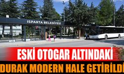 Eski otogar altındaki otobüs durağı modern hale getirildi