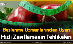 "Beslenme Uzmanlarından Uyarı: Hızlı Zayıflamanın Tehlikeleri!"