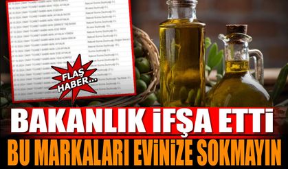 Bakanlık Sahte Zeytinyağı Markalarını İfşa Etti Bu Markaları Evinize Sokmayın