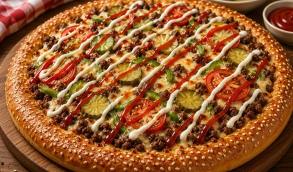 Gelinim Mutfakta Burger Pizzası Tarifi! Hamurlu Burger Pizza Nasıl Yapılır?