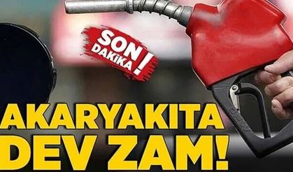 Sürücülere Kötü Haber: Akaryakıta Zam Geldi