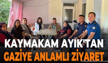 Aksu Kaymakamı Merve Ayık'tan Gazi ve Çelik Ailesine Ziyaret