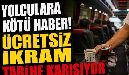 Otobüslerde Ücretsiz İkram Dönemi Bitiyor!