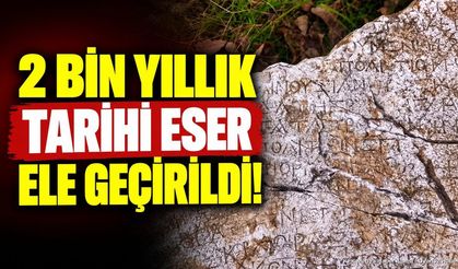 Isparta'da 2 Bin Yıllık Tarihi Eser Ele Geçirildi