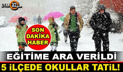 Isparta'da 5 İlçede Okullara Kar Tatili