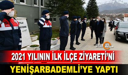 Vali Seymenoğlu, 2021 Yılının İlk İlçe Ziyaretini Yenişarbademli’ye Yaptı
