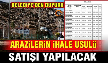 Belediyeden Duyuru! Araziler İhale Usulü Satılacak