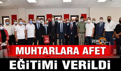 Gönen İlçesi'nde Muhtarlara Afet Eğitimi Verildi