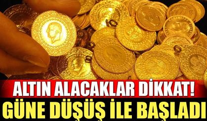 Altın Alacaklar Dikkat! Gram Altın Güne Düşüş ile Başladı...