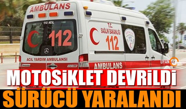 Isparta’da motosiklet kontrolden çıktı sürücü yaralandı