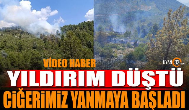 Yıldırım düştü ciğerimiz yanmaya başladı