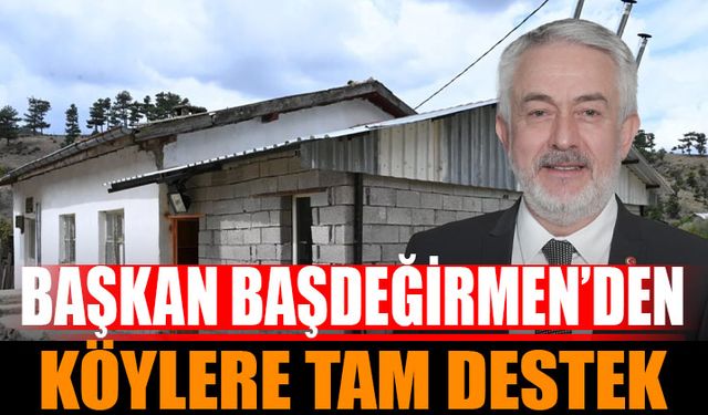 Başkan Başdeğirmen’den Köylere Destek