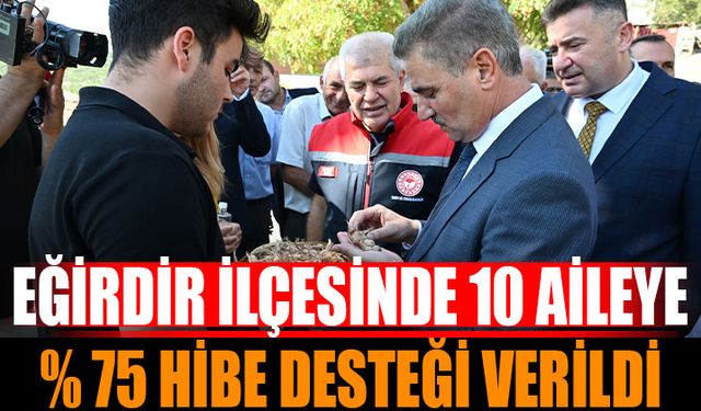 10 Aileye %75 Hibe Safran Desteği