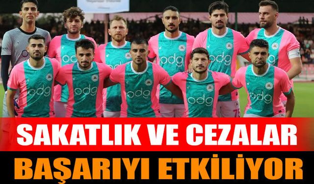 Isparta 32 Spor'da Sakatlık ve Cezalar Başarıyı Etkiliyor