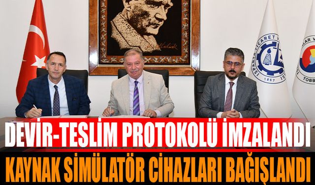 ITSO. Kaynak Simülatör Cihazlarını Bağışladı