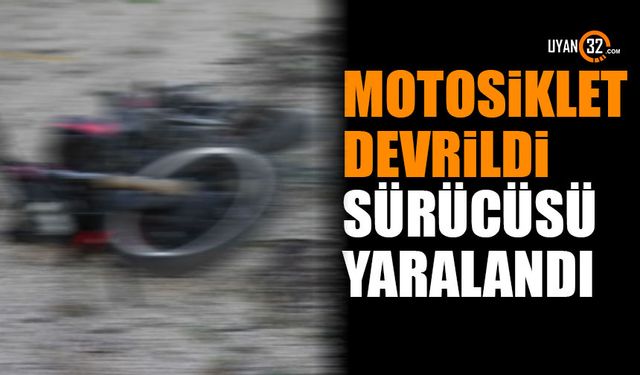 Isparta'da Motosiklet Kazası Sürücü Yaralandı