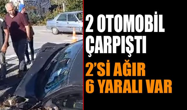 Isparta’da İki Otomobil Çarpıştı: 2’si Ağır 6 Yaralı