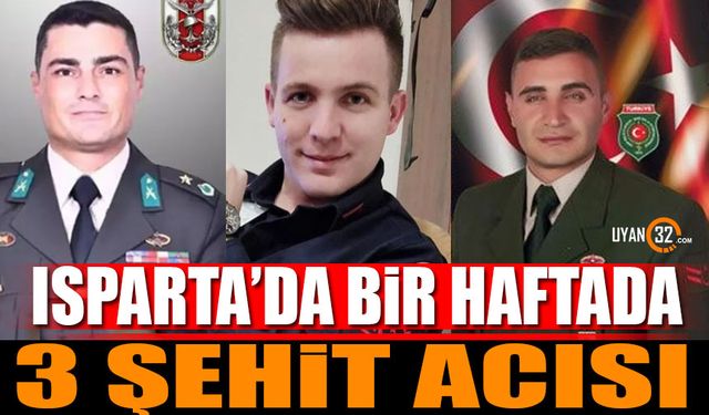 Isparta Şehitlerine Ağlıyor 1 Haftada 3 Şehit