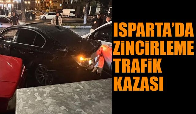 Isparta'da Zincirleme Trafik Kazası